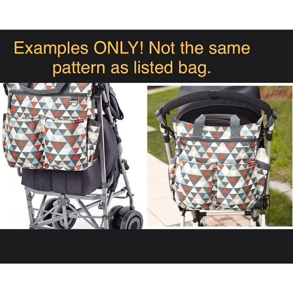 Skip Hop Large Duo Diaper Bag Changing Pad Crossbody & Top Handles 10 Pockets! - Picture 9 of 13